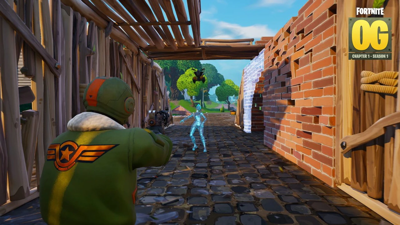 Fortnite OG gameplay screenshot from IGN